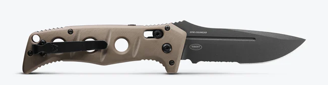 Benchmade 2750GY-1 Auto Adamas® | Desert Tan G10 | Drop-point | Partial Serration