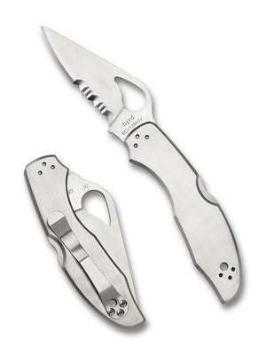 BY04PS2 - Spyderco Byrd Meadowlark 2 Stainless W/ Combination Edge