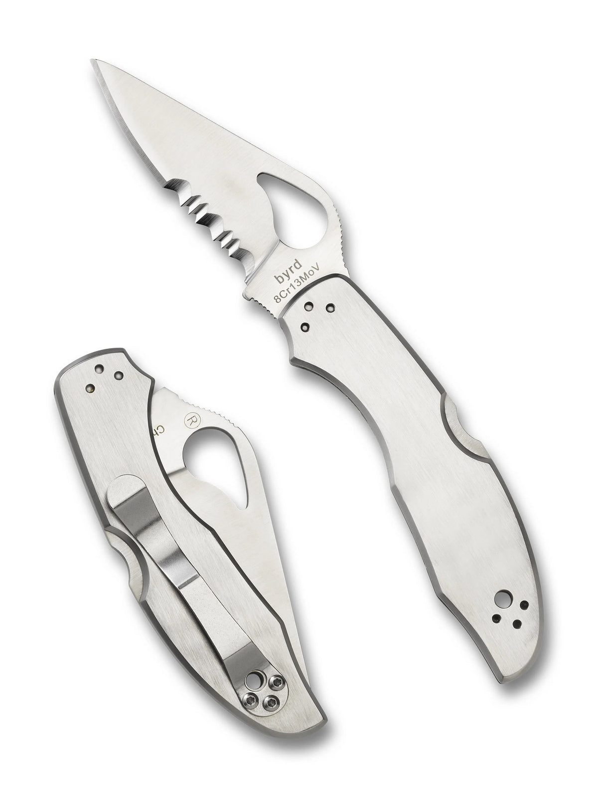 BY04PS2 - Spyderco Byrd Meadowlark 2 Stainless W/ Combination Edge