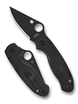 C223PBK Spyderco Para 3 Black Lightweight Plainedge