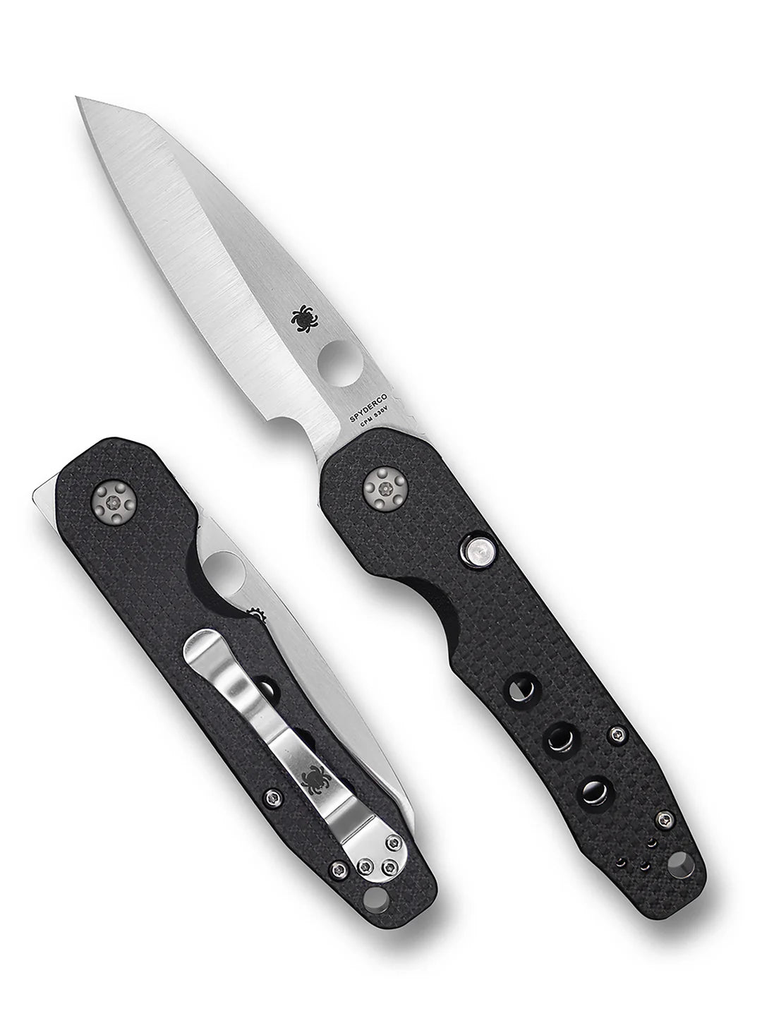 C240CFP Spyderco Smock Carbon Fiber CPM S30V Plainedge