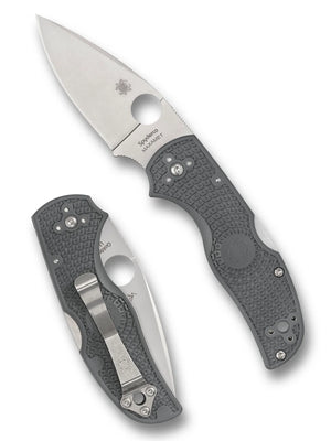 C41PGY5 - Spyderco Native 5 Gray Lightweight Maxamet Plainedge