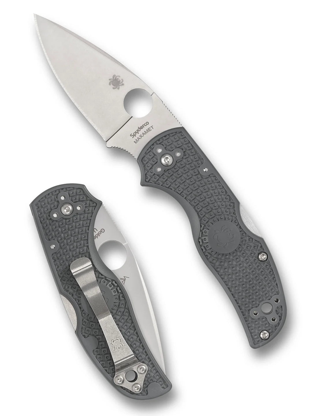 C41PGY5 - Spyderco Native 5 Gray Lightweight Maxamet Plainedge