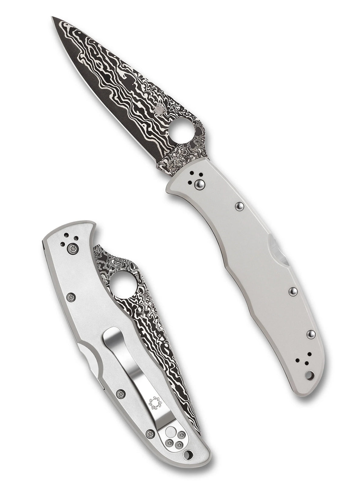 SpyderCo C10TIPD Endura® 4 Titanium Damascus