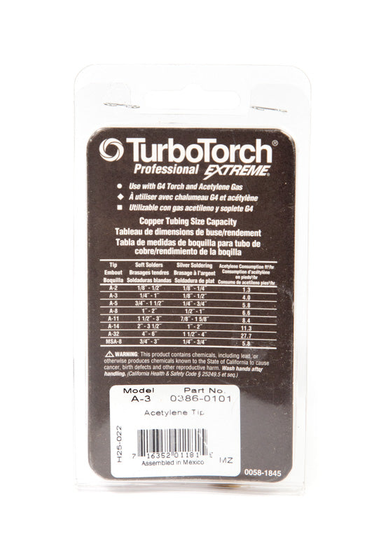 TurboTorch A-3 Extreme Air Acetylene Tips 0386-0101