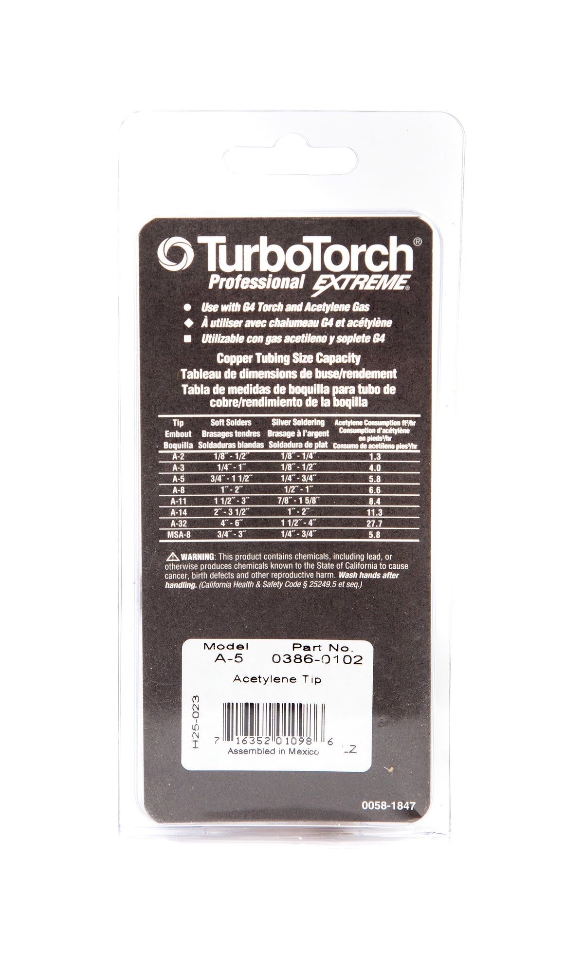 TurboTorch A-5 Extreme Air Acetylene Tips 0386-0102