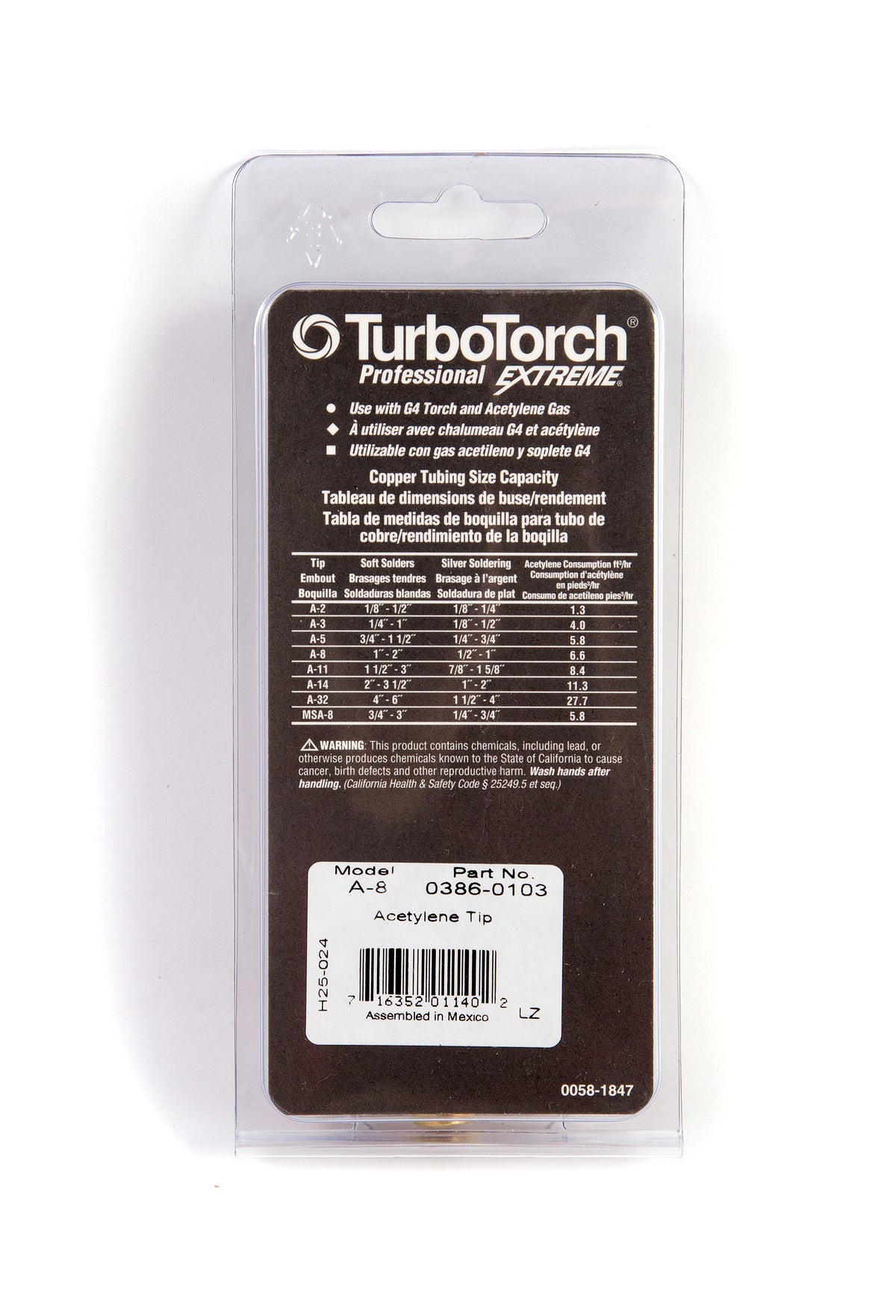 TurboTorch A-8 Extreme Air Acetylene Tips 0386-0103