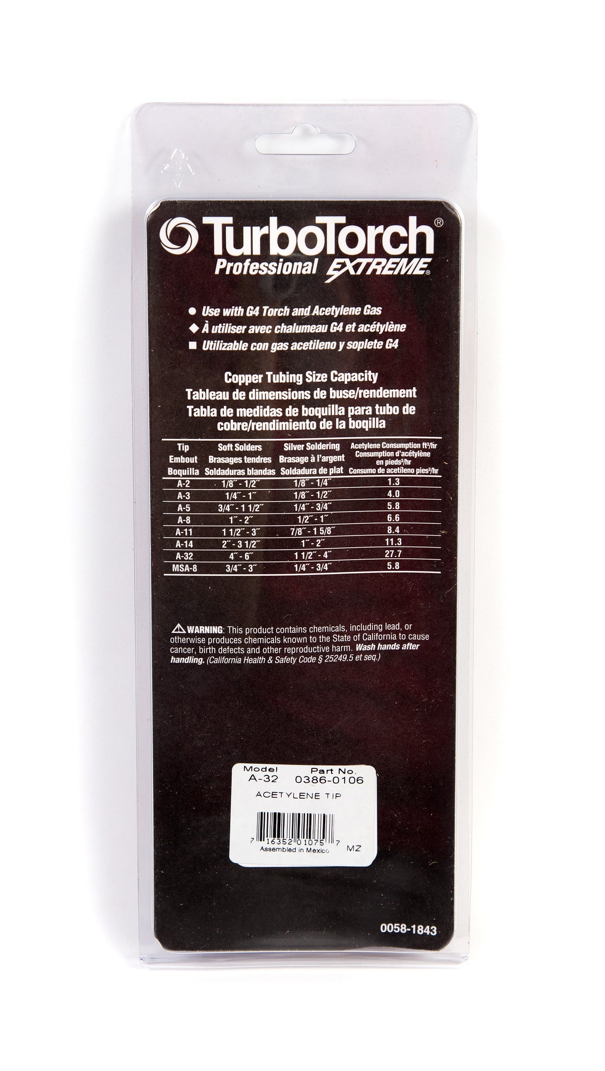 TurboTorch A-32 Extreme Air Acetylene Tips 0386-0106
