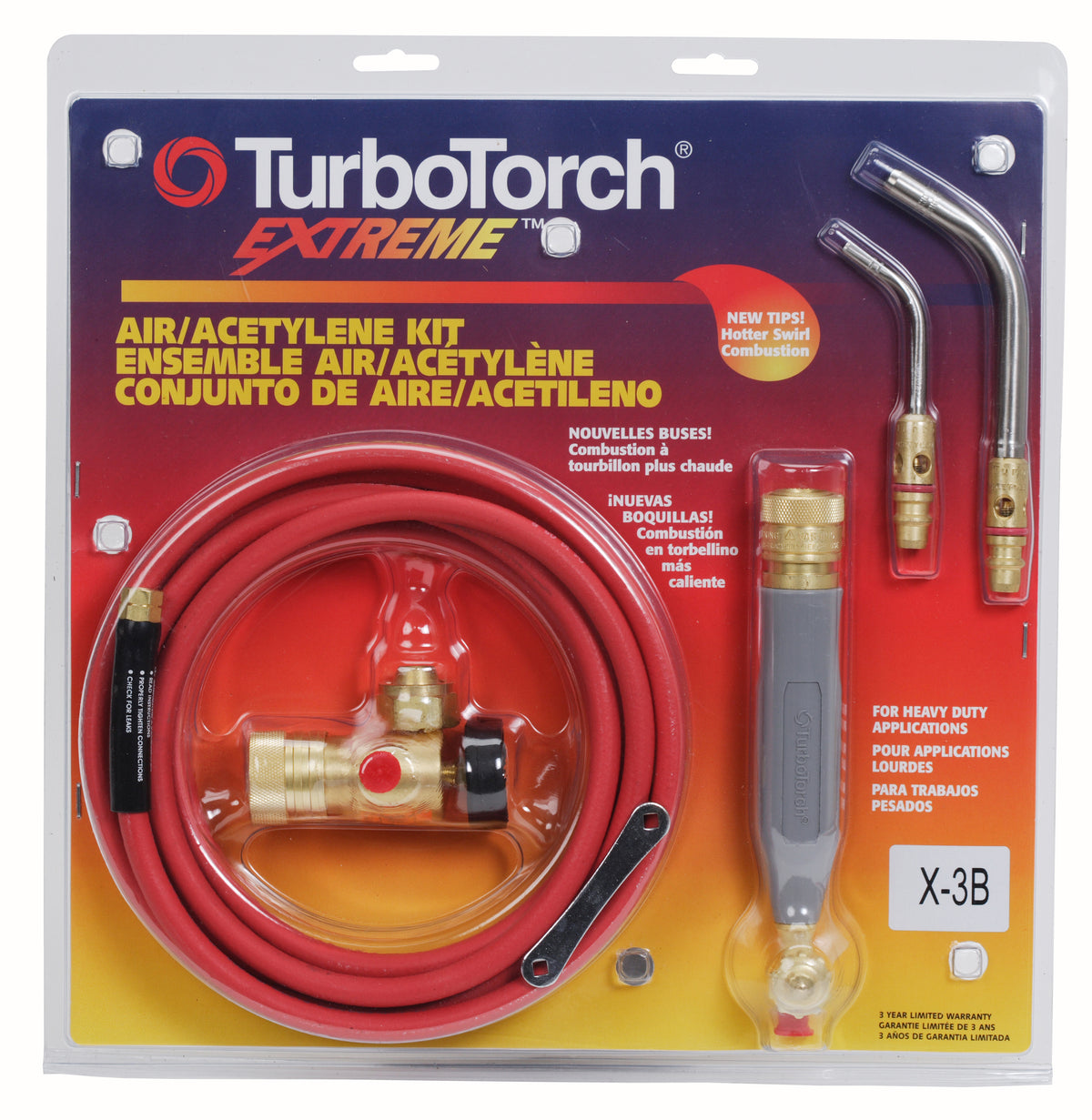 TurboTorch X3B Extreme Air Acetylene Kit 0386-0335 (A3 &amp; A11 Tips)