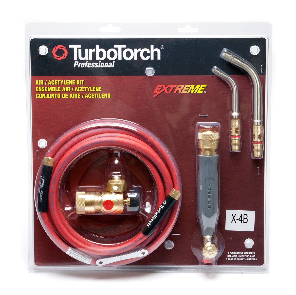 TurboTorch X4B Extreme Air Acetylene Kit 0386-0336 (A5 &amp; A14 Tips)