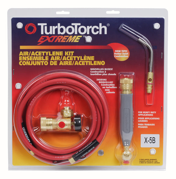 TurboTorch X5B Extreme "Starter" Air Acetylene Kit 0386-0338 (A5 Tip)