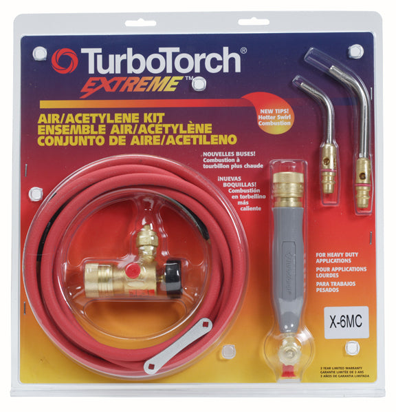TurboTorch X6MC Extreme Air Acetylene Kit 0386-0339 (A3 &amp; A8 Tips)